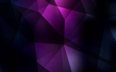 Koyu pembe, mavi soyut mozaik zemin vektör. Poligonal illüstrasyon parlayan, hangi üçgen oluşur. İşiniz için yeni tasarım.