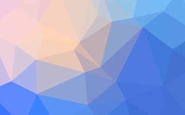 Pembe ışık, vektör üçgen zemin parlayan mavi. Gradyan ile Origami tarzında yaratıcı geometrik şekil. İşiniz için yeni tasarım.