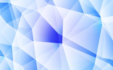 Pembe ışık, vektör üçgen mozaik şablon mavi. Tamamen yeni bir renk illüstrasyon poligonal bir tarzda. Afiş için tamamen yeni şablon.