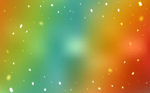 Легкий Многоцветный Векторный Фон Хмельными Снежинками Размытый Декоративный Дизайн Стиле — стоковый вектор