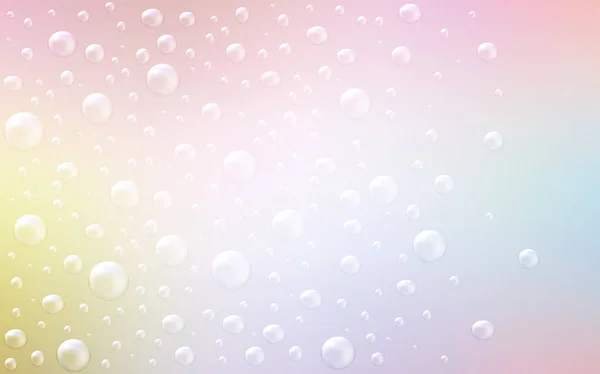 Световая Многоцветная Векторная Компоновка Фигурами Кругов Абстрактная Иллюстрация Цветными Пузырями — стоковый вектор