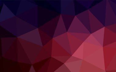 Koyu mavi, kırmızı düşük poli düzen vektör. Geometrik şekil gradyan ile Origami tarzında. İş tasarımınız için yeni stil.