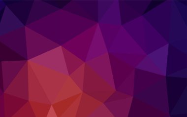 Koyu pembe, sarı düşük poli doku vektör. Renkli resimde üçgenler ile soyut tarzda. Marka kitap için yeni şablon.