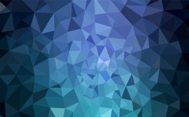 Koyu mavi, yeşil degrade üçgenler şablon vektör. Çokgen şekilleri ile bir örnek. Web siteniz için yeni bir doku.