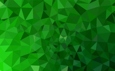 Işık yeşil vektör Çokgen arka plan. Gradyan ile poligonal soyut resim. İş tasarımınız için yeni stil.