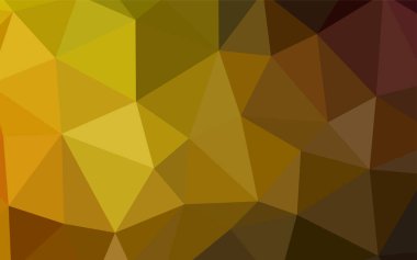 Koyu yeşil, sarı vektör düşük poli doku. Gradyan ile Origami tarzında yaratıcı geometrik şekil. Web siteniz için köşeli tasarım.