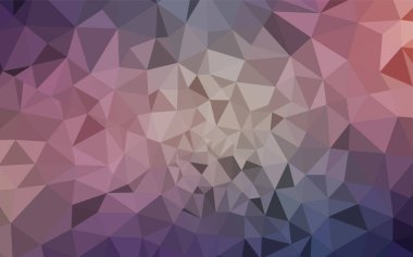 Koyu pembe, mavi poligonal şablon vektör. Üçgenler ile modern soyut resim. İşiniz için yeni tasarım.