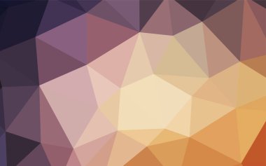 Pembe ışık, vektör soyut mozaik zemin sarı. Gradyan ile poligonal soyut resim. İşiniz için yeni tasarım.