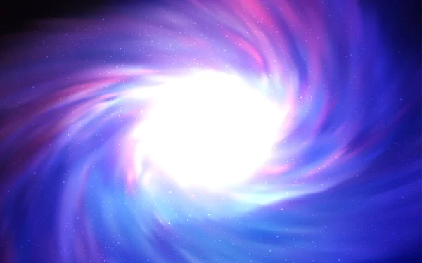 Light Pink Blue Vector Layout Com Estrelas Cósmicas Glitter Ilustração — Vetor de Stock
