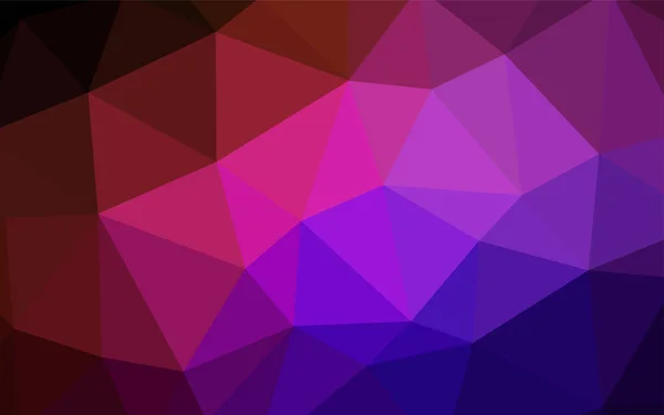 Tmavě Modrá Červená Vektor Přechodu Trojúhelníky Texturu Creative Geometrické Obrázku — Stockový vektor