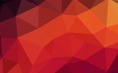 Koyu kırmızı vektör poligonal model. Glitter soyut resim zarif bir üçgen ile. Marka kitap için yeni şablon.