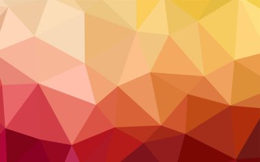 Işık kırmızı, sarı vektör degrade üçgenler desen. Renkli resimde üçgenler ile soyut tarzda. Senin arka plan için dokulu deseni.