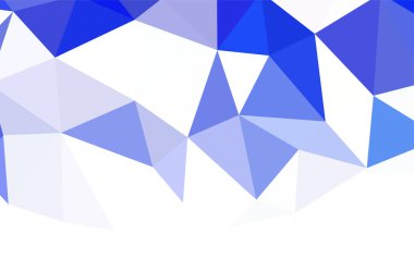 Açık mavi, vektör üçgen mozaik şablon sarı. Üçgenler ile modern soyut resim. Cep telefonu arka plan için şablon.