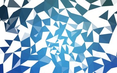 Hafif mavi vektör üçgen mozaik kapak. Üçgenler ile modern soyut resim. İşiniz için yeni tasarım.