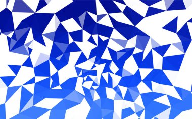 Hafif mavi vektör arka plan poligonal. Poligonal illüstrasyon parlayan, hangi üçgen oluşur. Tasarımınız için üçgen desen.