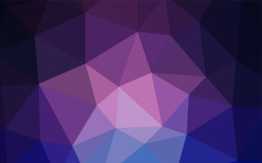 Hafif mor vektör Çokgen arka plan. Üçgenler ile renkli resimde parlayan. Desen için bir marka kitabın zemin.