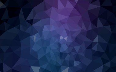 Koyu pembe, mavi degrade üçgenler şablon vektör. Renkli resimde gradyan ile poligonal tarzı. Marka kitap için yeni şablon.