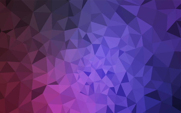 Темно-фиолетовый, розовый векторный многоугольный узор. Блестящие абстрактные иллюстрации с элегантными треугольниками. Новый дизайн для Вашего бизнеса
.