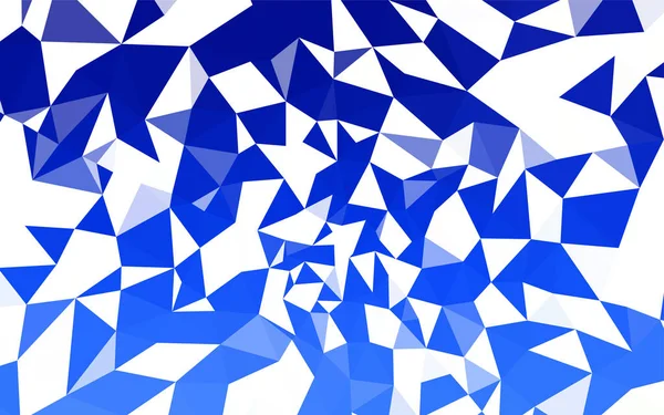 Hafif mavi vektör arka plan poligonal. Poligonal illüstrasyon parlayan, hangi üçgen oluşur. Tasarımınız için üçgen desen.