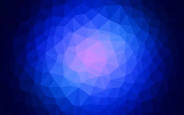 Koyu mavi vektör düşük poli düzeni. Glitter soyut resim zarif bir üçgen ile. Desen için bir marka kitabın zemin.