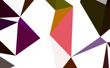 Karanlık çok renkli vektör degrade üçgenler şablonu. Noktalı resim stili üçgenler ile yaratıcı çizimde. Desen için bir marka kitabın zemin.