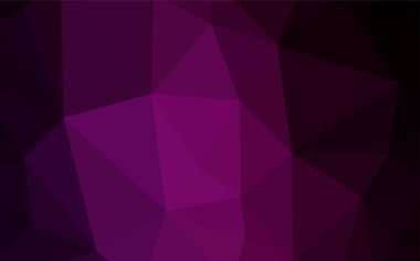 Mor ışık, vektör Çokgen soyut düzen pembe. Renkli resimde gradyan ile poligonal tarzı. İşiniz için en iyi üçgen tasarım.