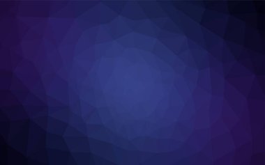 Koyu mavi vektör degrade üçgenler desen. Üçgenler ile renkli resimde parlayan. İşiniz için yeni tasarım.