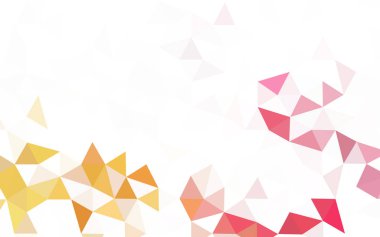 Hafif pembe vektör düşük poli doku. Noktalı resim stili üçgenler ile yaratıcı çizimde. İş tasarımınız için yeni stil.