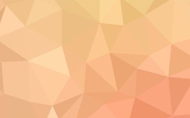 Işık turuncu vektör düşük poli doku. Üçgenler ile renkli soyut resimde. Web siteniz için köşeli tasarım.