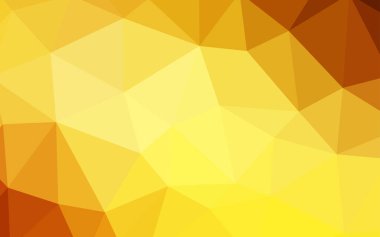 Işık turuncu vektör degrade üçgenler doku. Üçgen geometrik örnek gradyan ile. Tamamen yeni bir tasarım sizin broşürü.