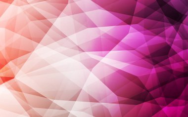 Hafif pembe vektör soyut mozaik zemin. Noktalı resim stili üçgenler ile yaratıcı çizimde. İşiniz için en iyi üçgen tasarım.