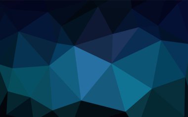 Koyu mavi vektör poligonal model. Üçgenler ile modern soyut resim. Desen için bir marka kitabın zemin.