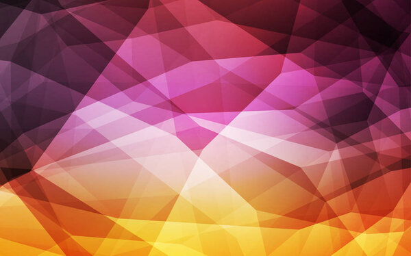 Светло-розовый, желтый векторный многоугольный искушение. Совершенно новая цветная иллюстрация в многоугольном стиле. Новый шаблон для Вашей книги брендов.