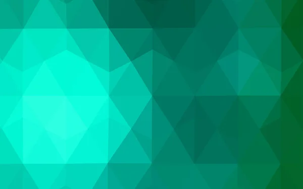 Světle Zelené Vektor Mnohoúhelníkový Vzor Zcela Nové Barevné Ilustrace Polygonální — Stockový vektor
