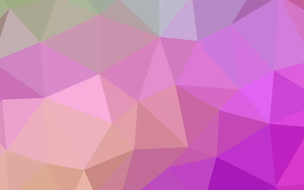浅粉色 绿色矢量多边形抽象布局 闪耀的多边形插图 由三角形组成 背景纹理图案 — 图库矢量图片