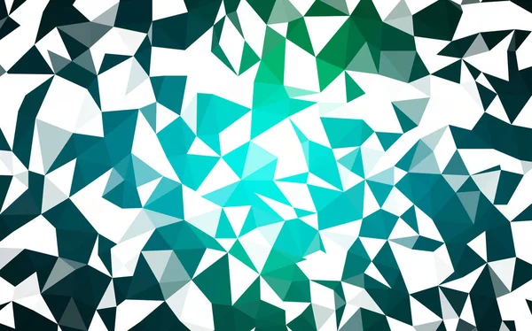 Hellblaue Grüne Vektor Abstrakte Polygonale Vorlage Bunte Abstrakte Illustration Mit — Stockvektor