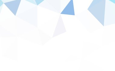 Açık mavi, vektör soyut mozaik zemin yeşil. Üçgen geometrik örnek gradyan ile. Afiş için tamamen yeni şablon.