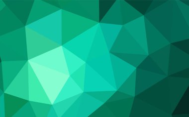 Işık yeşil vektör soyut mozaik arka plan. Gradyan ile poligonal soyut resim. Marka kitap için yeni şablon.