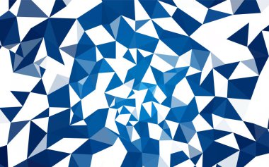 Koyu mavi parlayan üçgen kapak vektör. Tamamen yeni bir renk illüstrasyon poligonal bir tarzda. Desen için bir marka kitabın zemin.