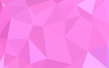 Üçgen düzen parlayan ışık pembe vektör. Çokgen şekilleri ile bir örnek. İşiniz için yeni tasarım.