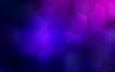 Koyu pembe, mavi arka plan ile altıgenler vektör. Soyut illüstrasyon renkli altıgenler ile. Güzel tasarım, iş reklam için.