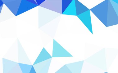 Koyu mavi vektör poligonal arka plan. Çokgen şekilleri ile bir örnek. İş tasarımınız için yeni stil.