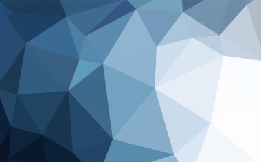 Hafif mavi vektör degrade üçgenler desen. Gradyan ile Origami tarzında yaratıcı geometrik şekil. Tamamen yeni bir tasarım sizin broşürü.