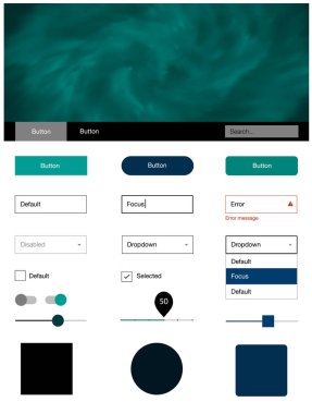 Koyu mavi, yeşil stil rehberi gökyüzü yıldızlarla vektör. Arka plan üzerinde renkli stil rehberi yıldız ile. Web siteleri, açılış sayfaları için güzel düzeni.