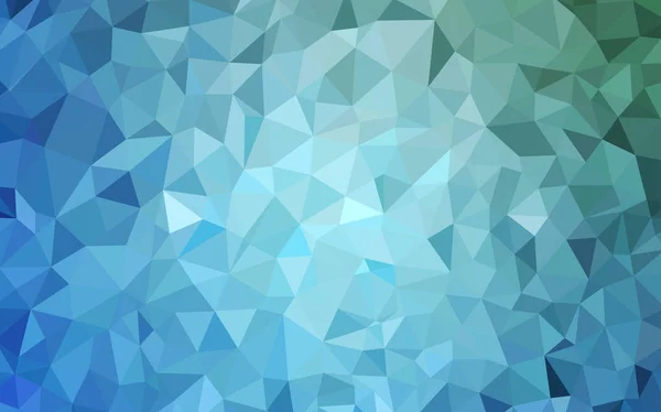 Azul Claro Verde Vector Patrón Mosaico Abstracto Una Ilustración Color — Vector de stock