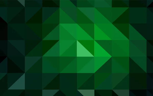 Sötét Zöld Vektoros Ragyogó Háromszög Terjed Kreatív Geometriai Ábra Origami — Stock Vector