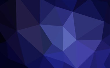 Koyu mor vektör Çokgen soyut düzeni. Üçgenler ile renkli resimde parlayan. Web siteniz için köşeli tasarım.