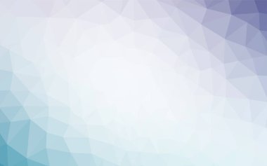 Hafif pembe, mavi vektör poligonal arka plan. Çokgen şekilleri ile bir örnek. Marka kitap için yeni şablon.