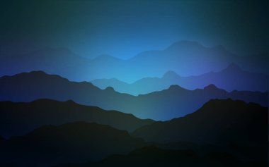 Lav şekillerle ışık mavi vektör desen. Gradyan ile dağ tarzında yaratıcı geometrik şekil. İş tasarımınız için tamamen yeni bir şablon.