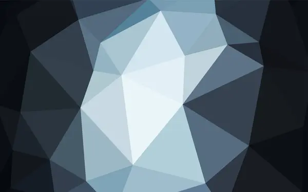 暗い青いベクトル三角形モザイク カバー 多角形の図を輝く三角形から成る Web サイトの多角形デザイン — ストックベクタ